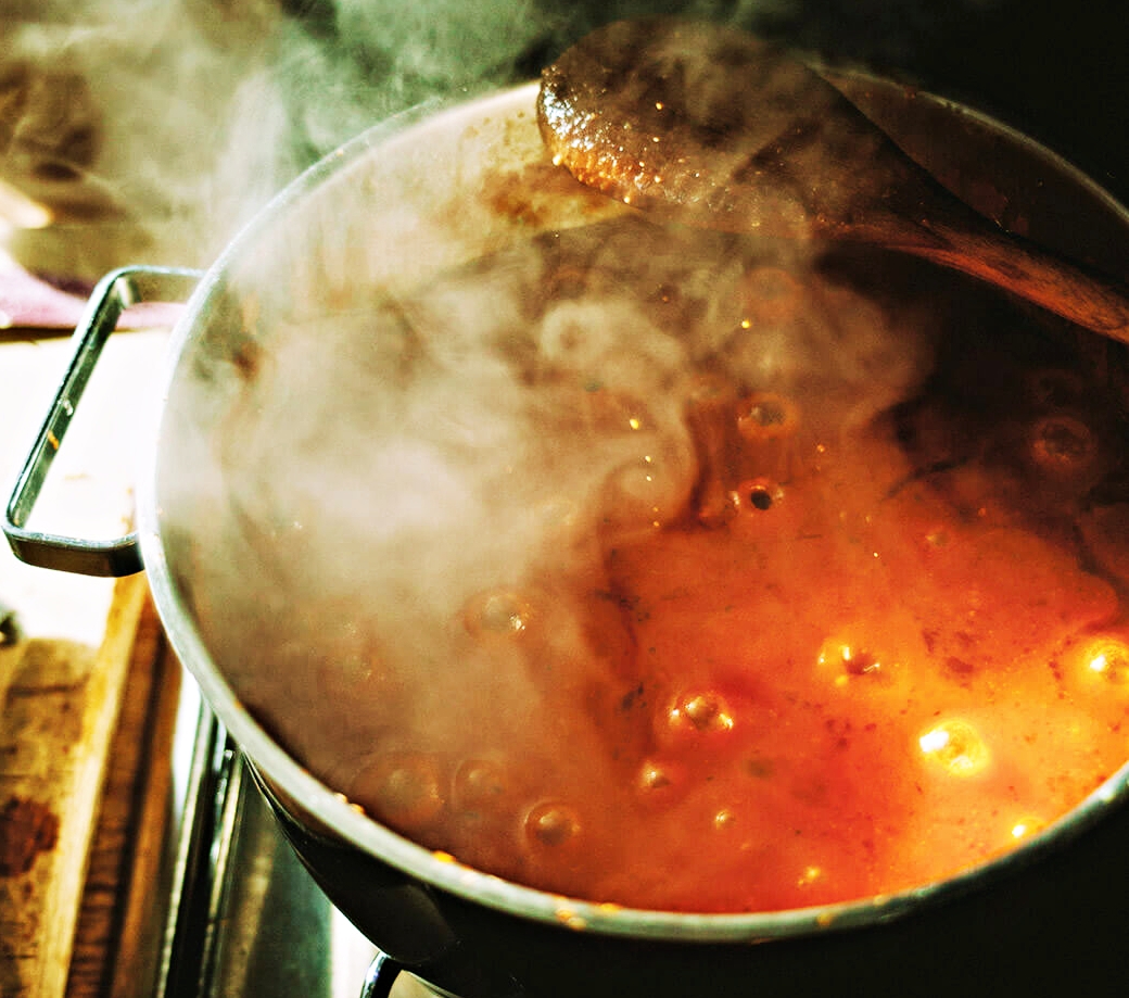 Cuisson :  En mode frémissement